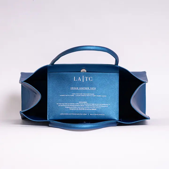 Modern Vegan Tote - Designer Vision (Electric Blue)