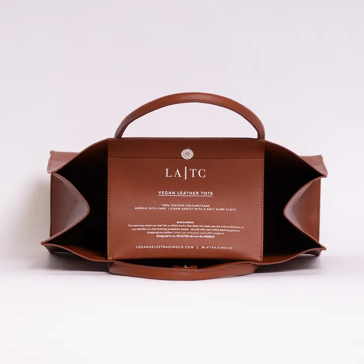 Modern Vegan Tote - Eden Snake (Brown)