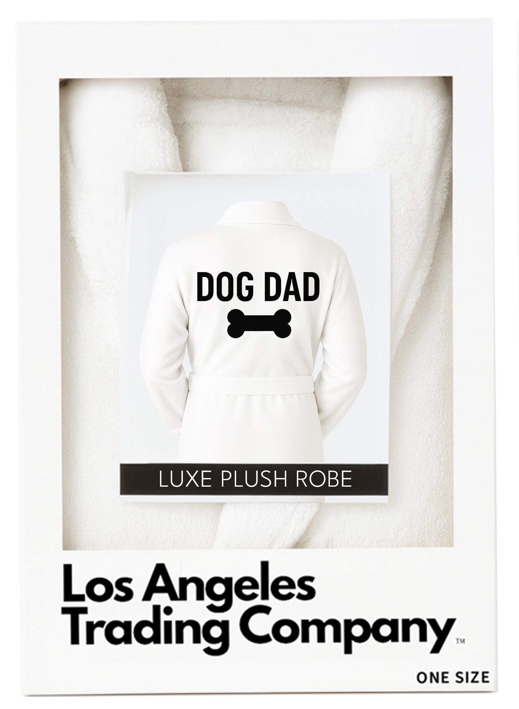 Luxe Plush Robe - Dog Dad