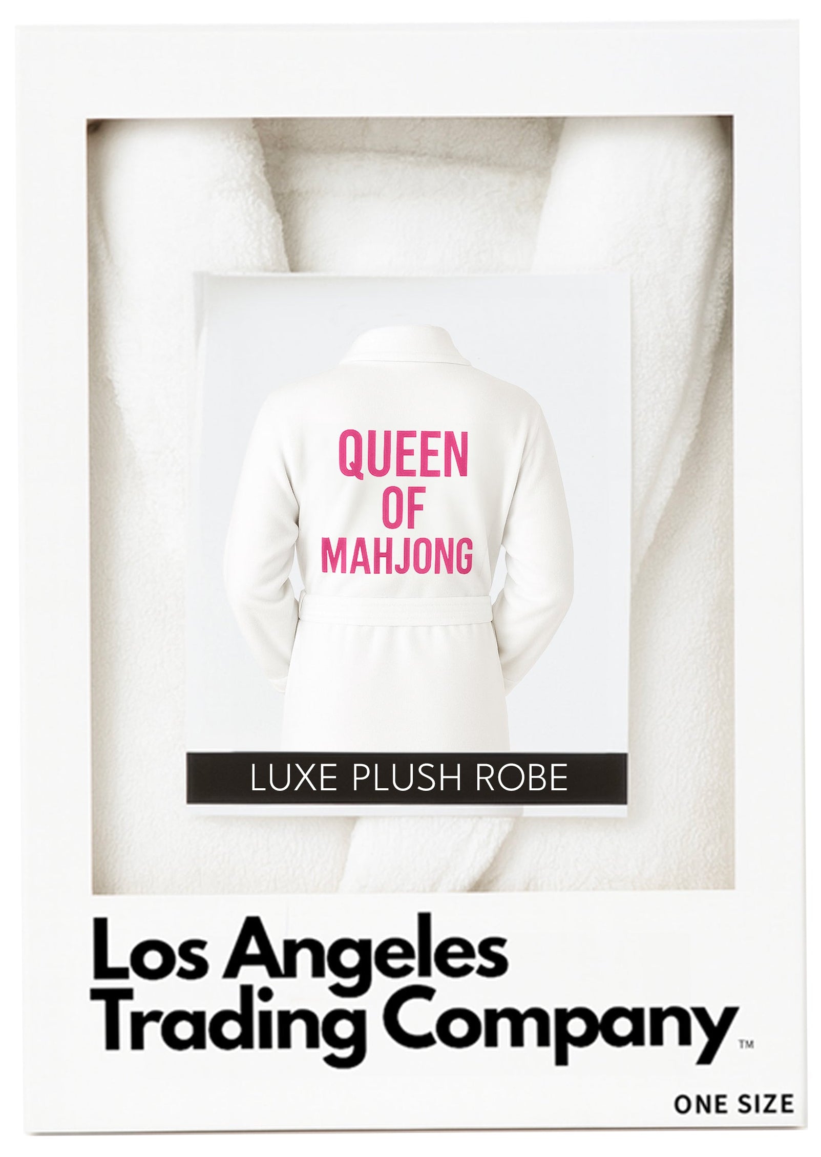 Luxe Plush Robe - Queen Of Mahjong