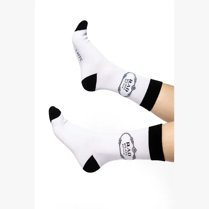 Flat Sock - Rad Luxe (White)