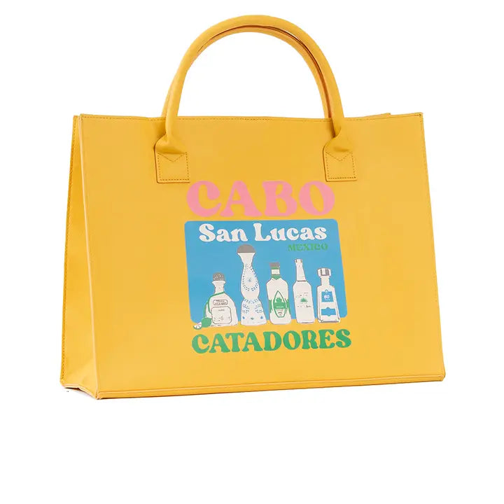 Modern Vegan Tote - Cabo (Lemon Yellow)