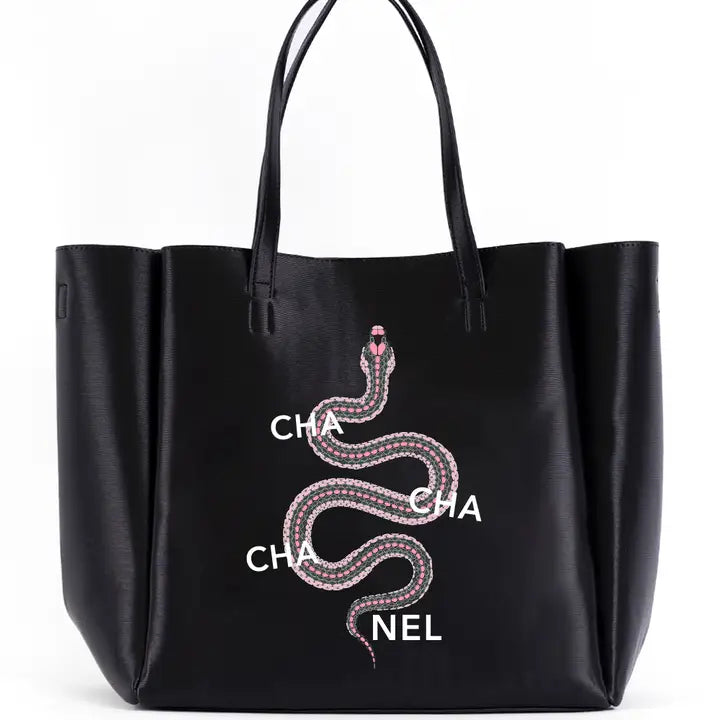 Never Ending Tote - Snake (Black)