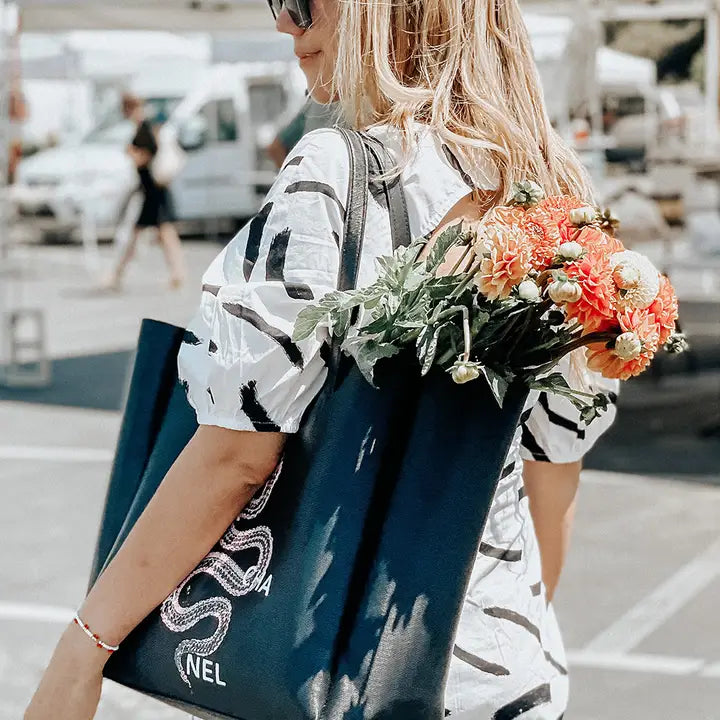 Never Ending Tote - Snake (Black)