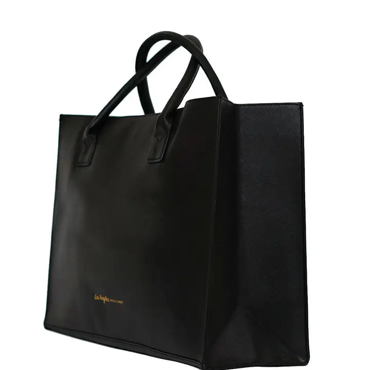 Modern Vegan Tote - Fluent Italian (Black)