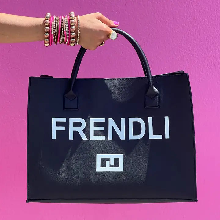 Modern Vegan Tote - Frendli (Black)