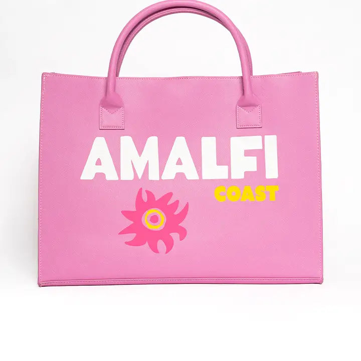 Modern Vegan Tote -  Amalfi Coast (Guava Pink)