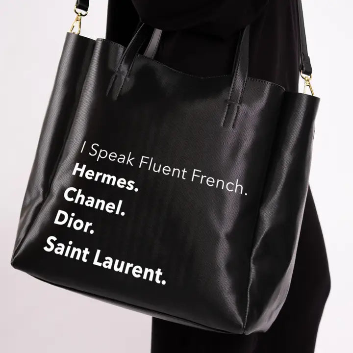 Never Ending Tote - Fluent French (Black)