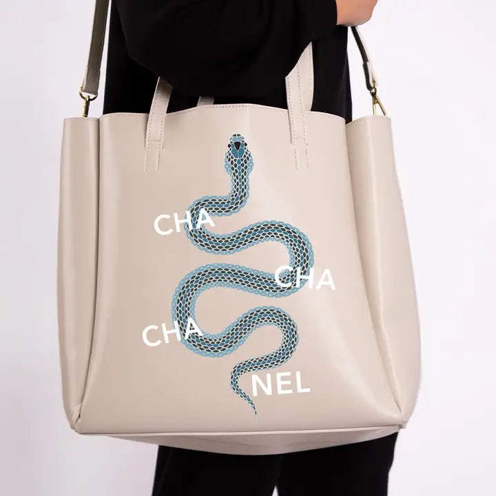 Never Ending Tote - Snake (Cream)