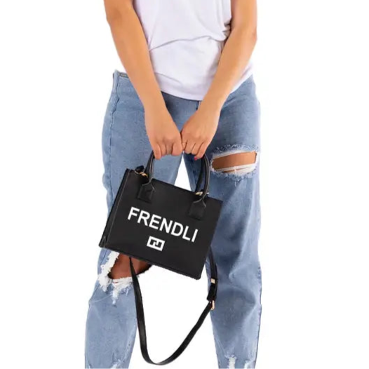 Mini Modern Tote - Frendli (Black)