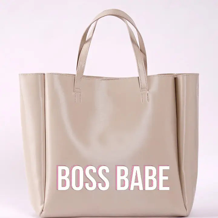 Never Ending Tote - Boss Babe (Cream)