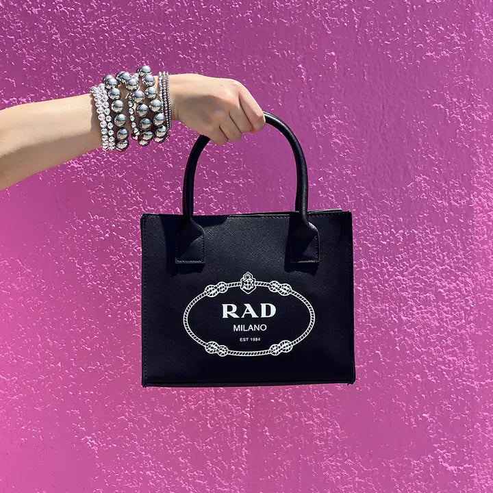 Mini Modern Tote - Rad Luxe (Black)