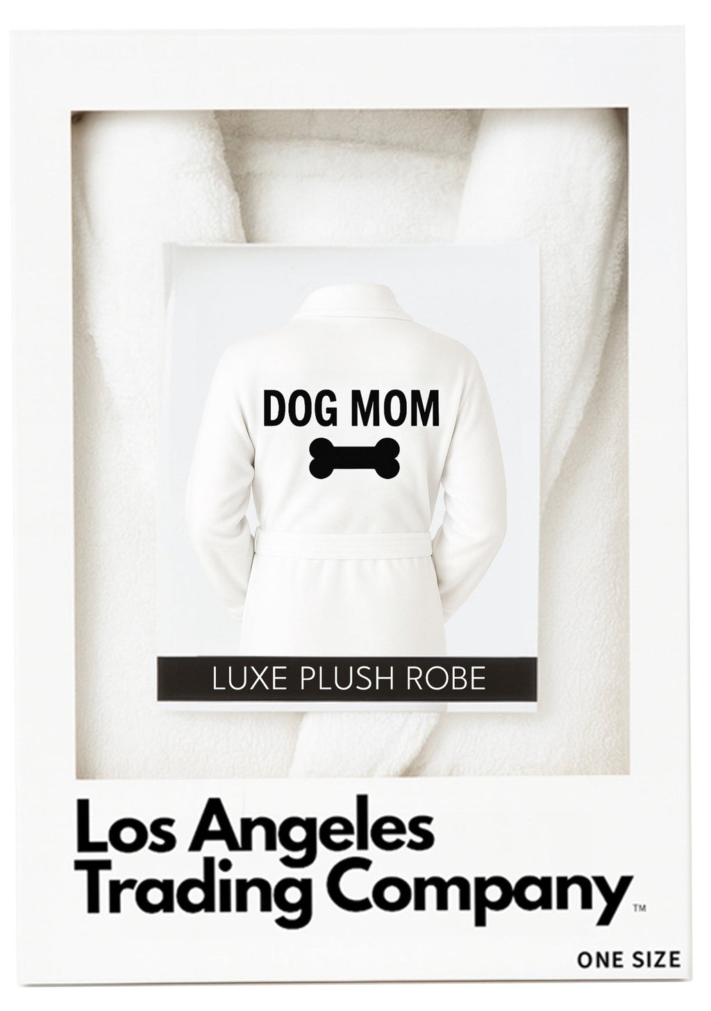 Luxe Plush Robe - Dog Mom