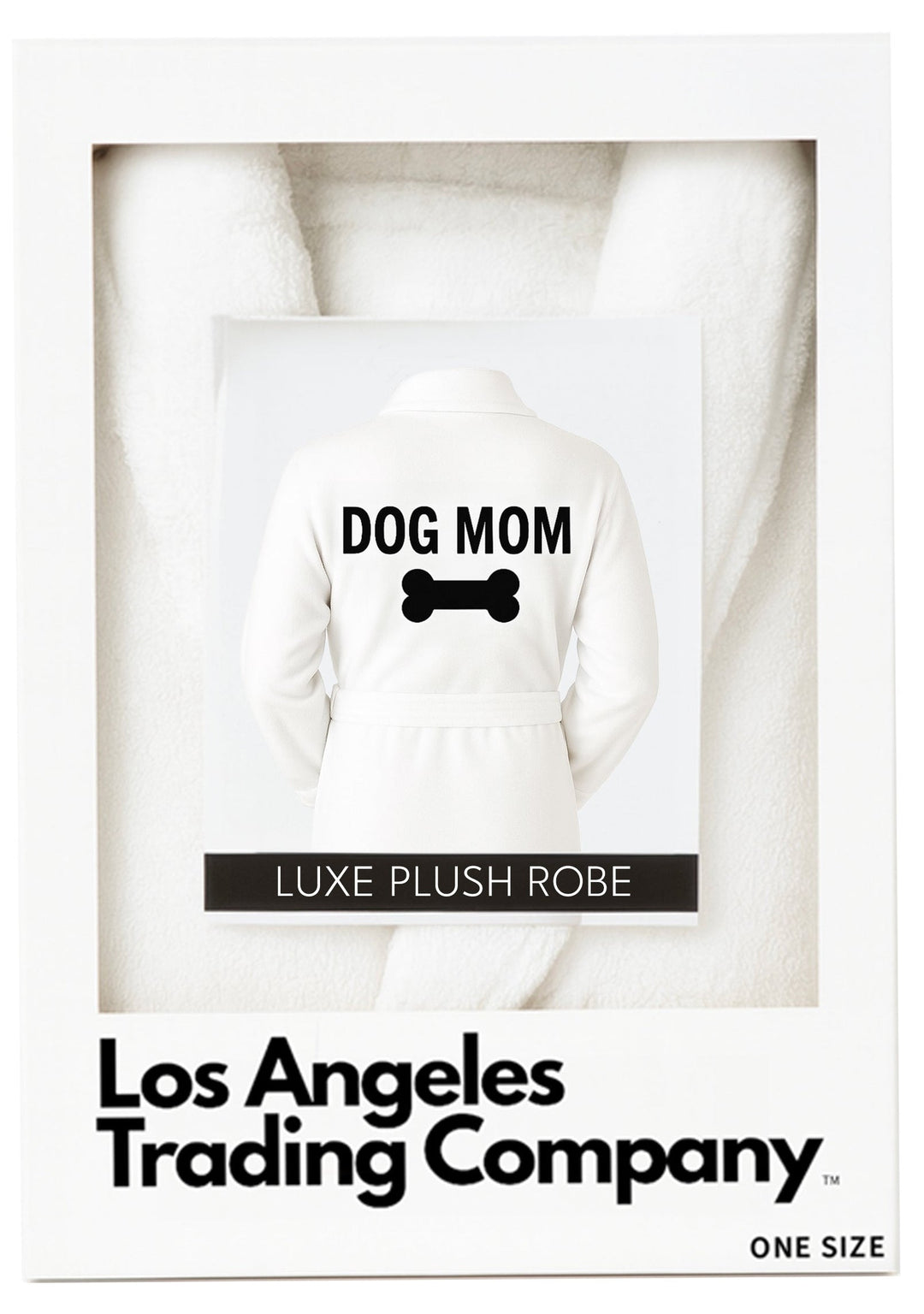 Plush Robe - Dog Mom