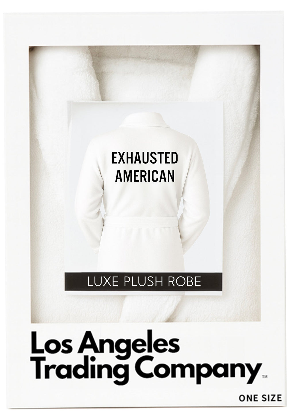 Luxe Plush Robe - Exhausted American