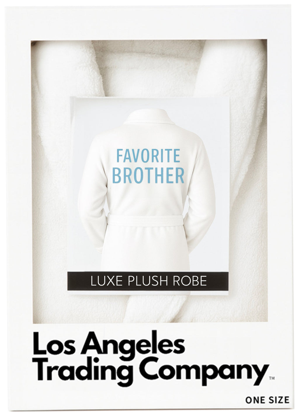 Luxe Plush Robe - Favorite Brother