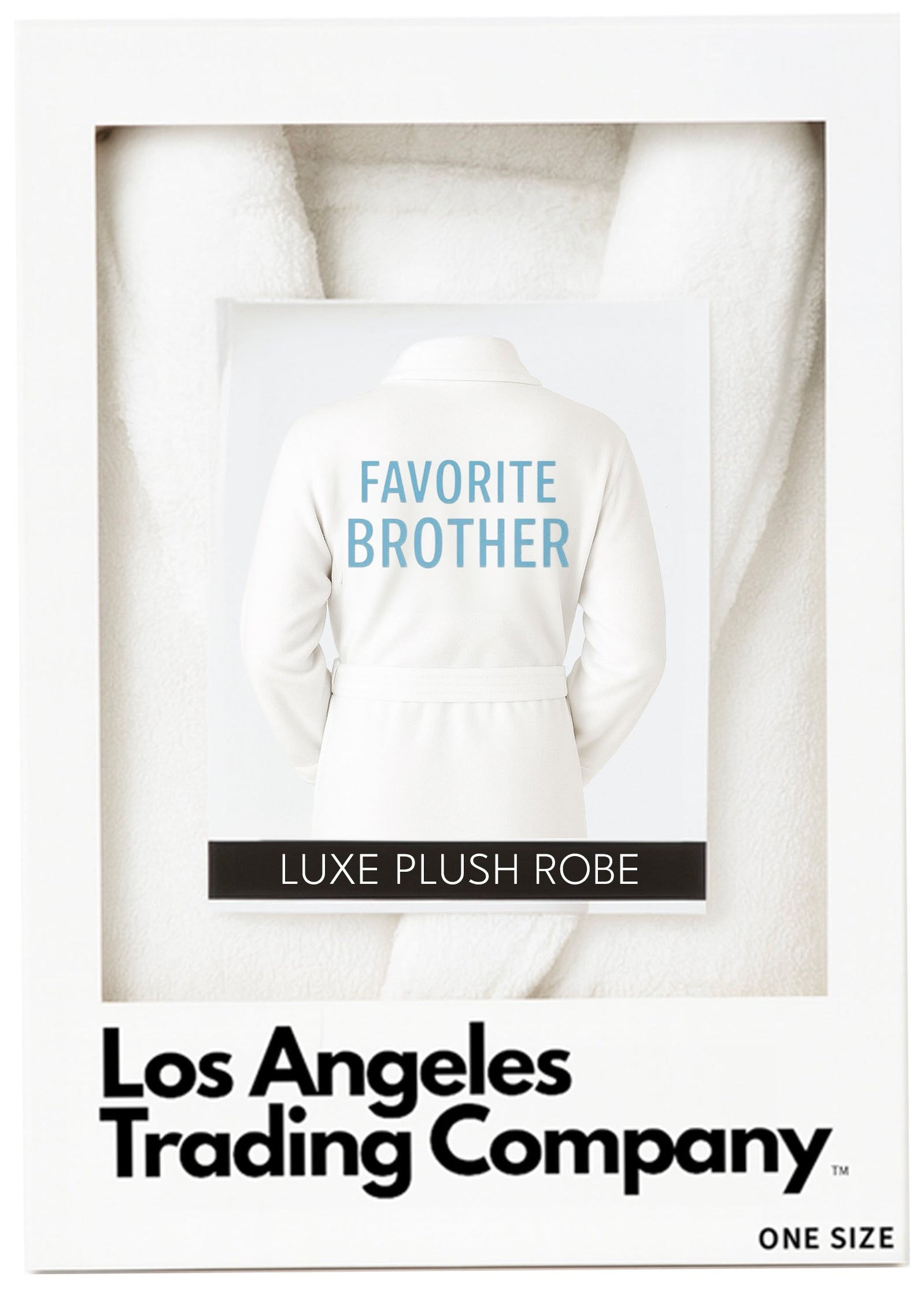 Luxe Plush Robe - Favorite Brother