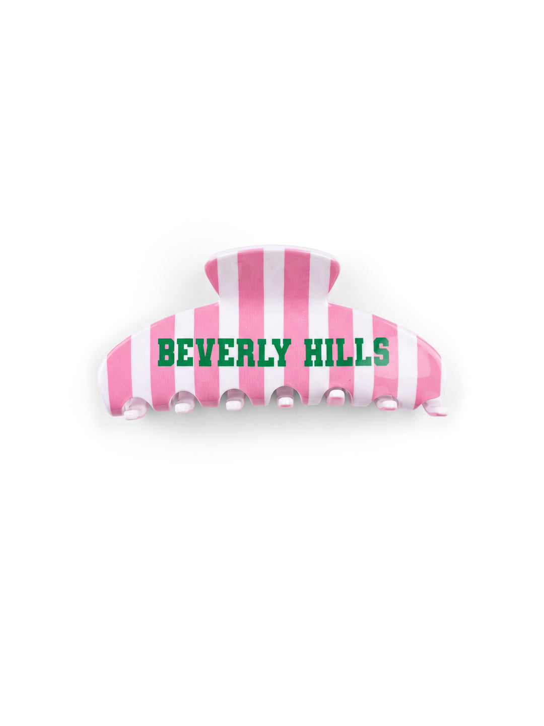 BEVERLY HILLS PINK &amp; WHITE HAIR CLIP