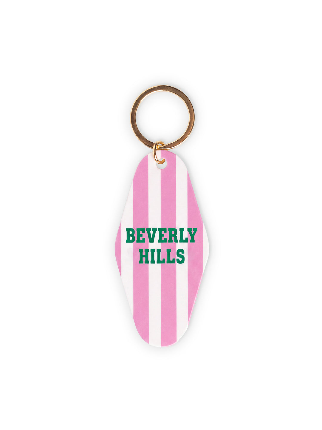 BEVERLY HILLS STRIPED KEYCHAIN