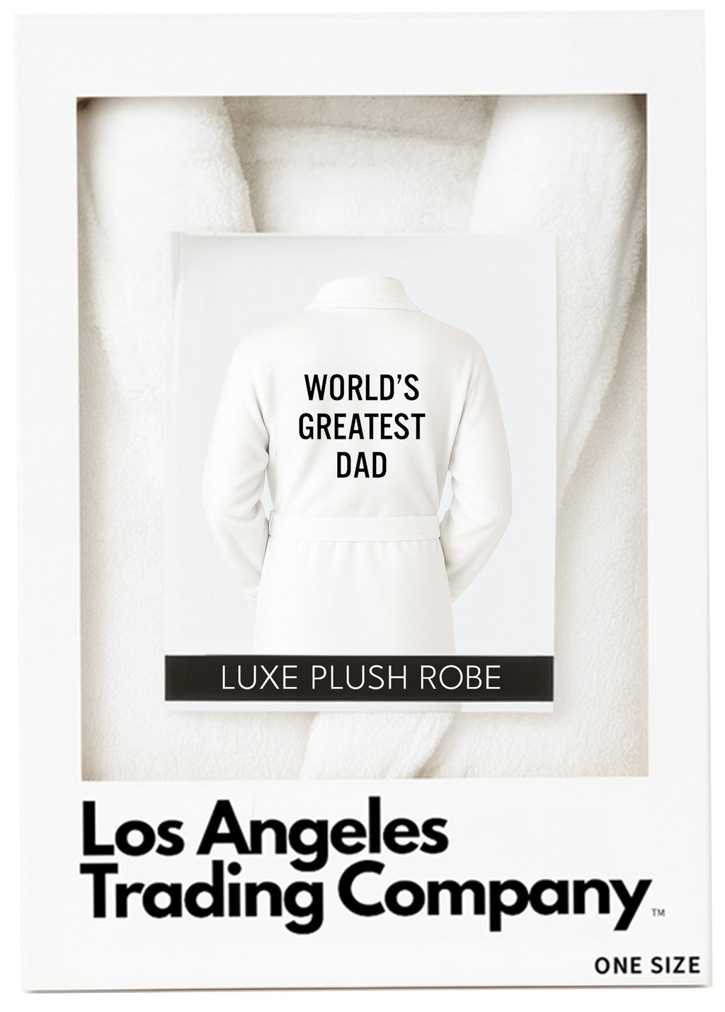 Luxe Plush Robe - World's Greatest Dad