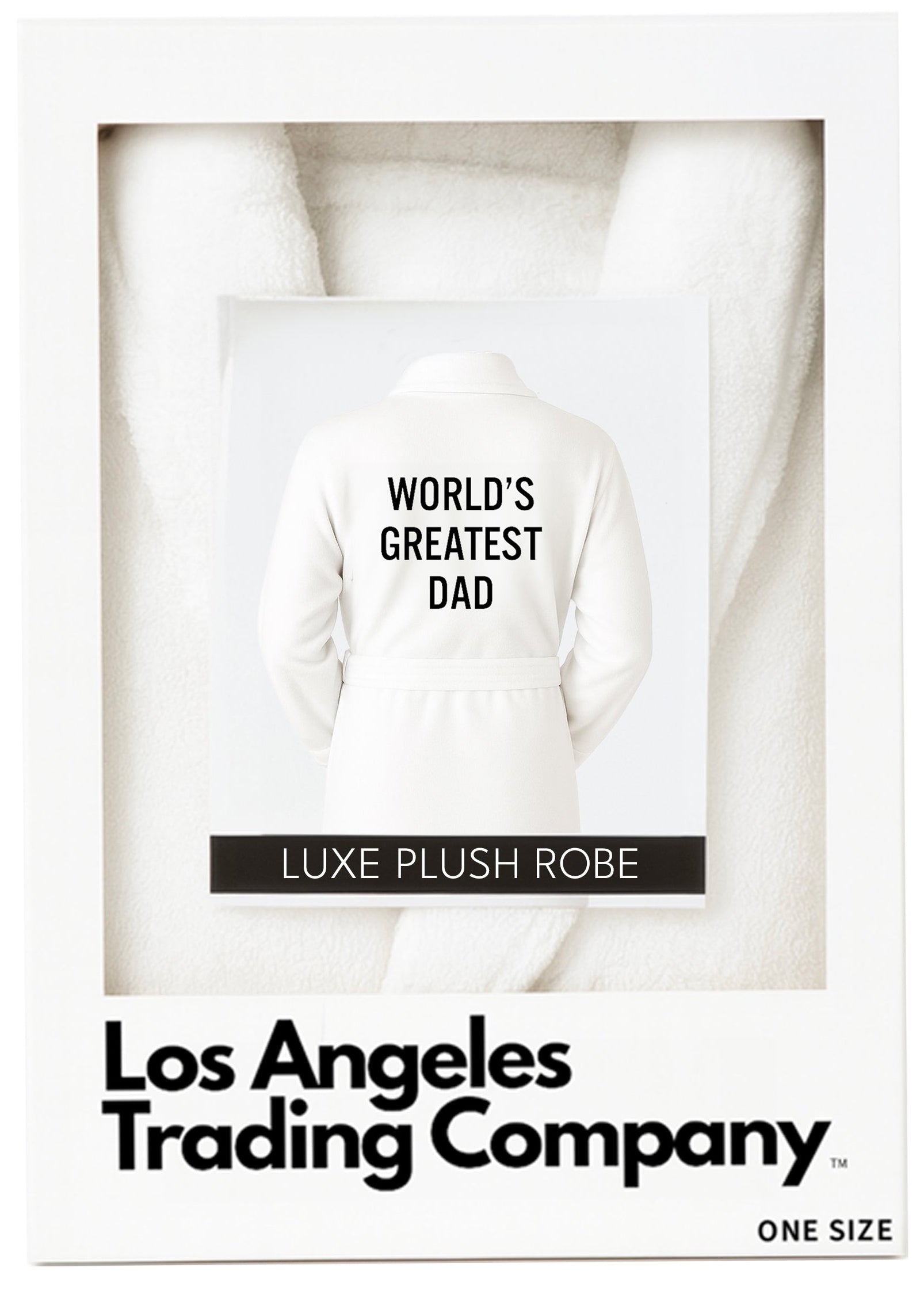 Luxe Plush Robe - World's Greatest Dad