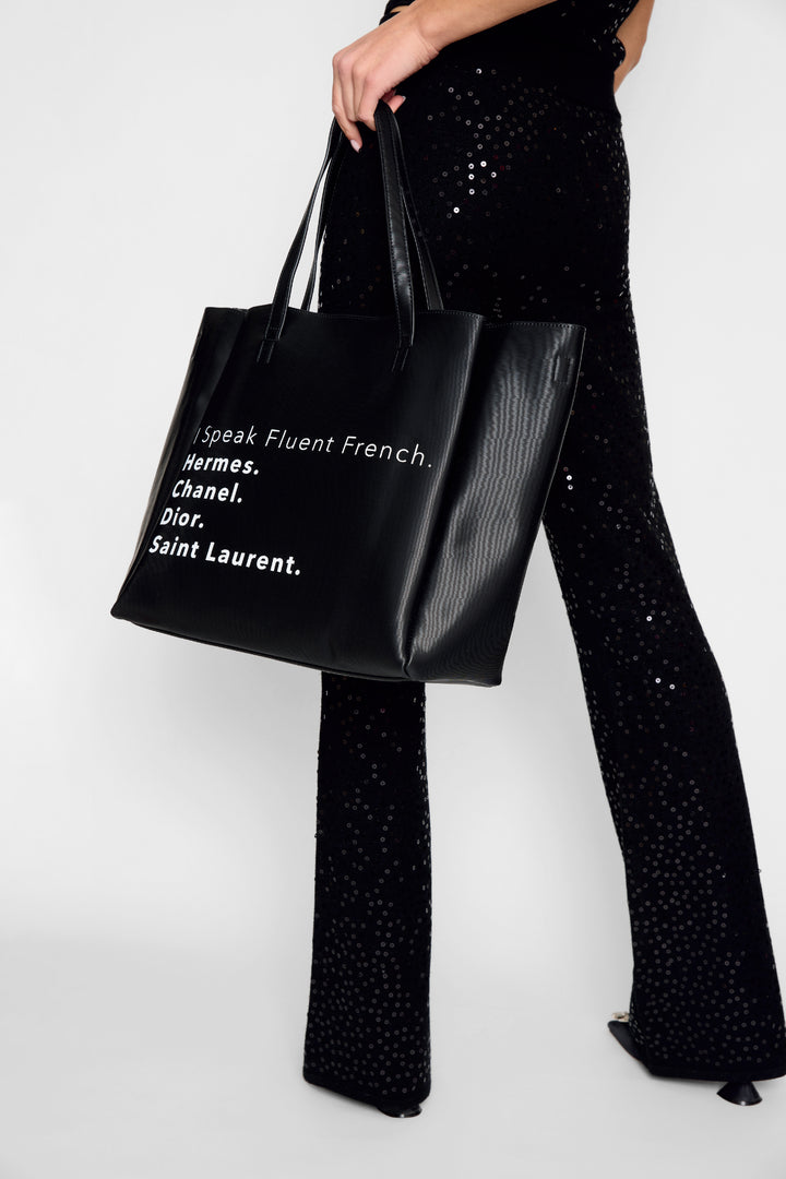 Never Ending Tote - Fluent French (Black)