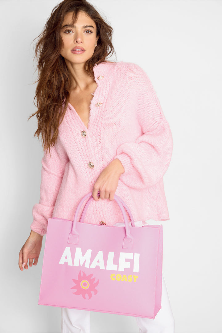 Modern Vegan Tote -  Amalfi Coast (Guava Pink)