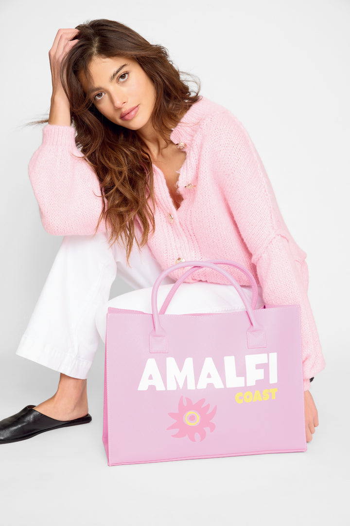 Modern Vegan Tote -  Amalfi Coast (Guava Pink)