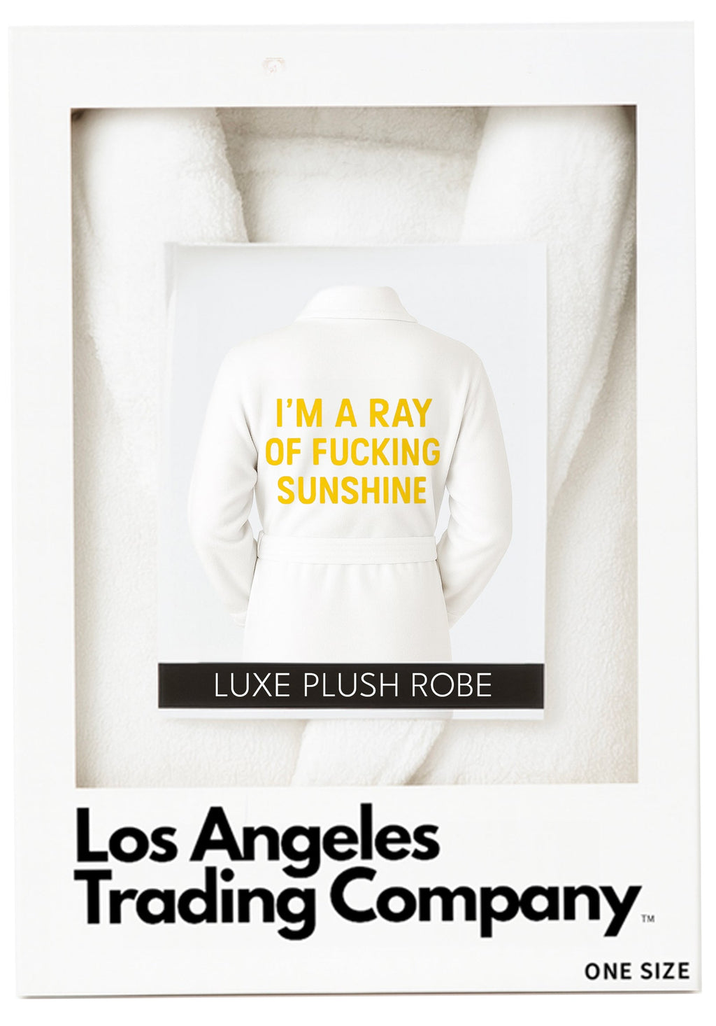 Luxe Plush Robe - Ray Of F*cking Sunshine