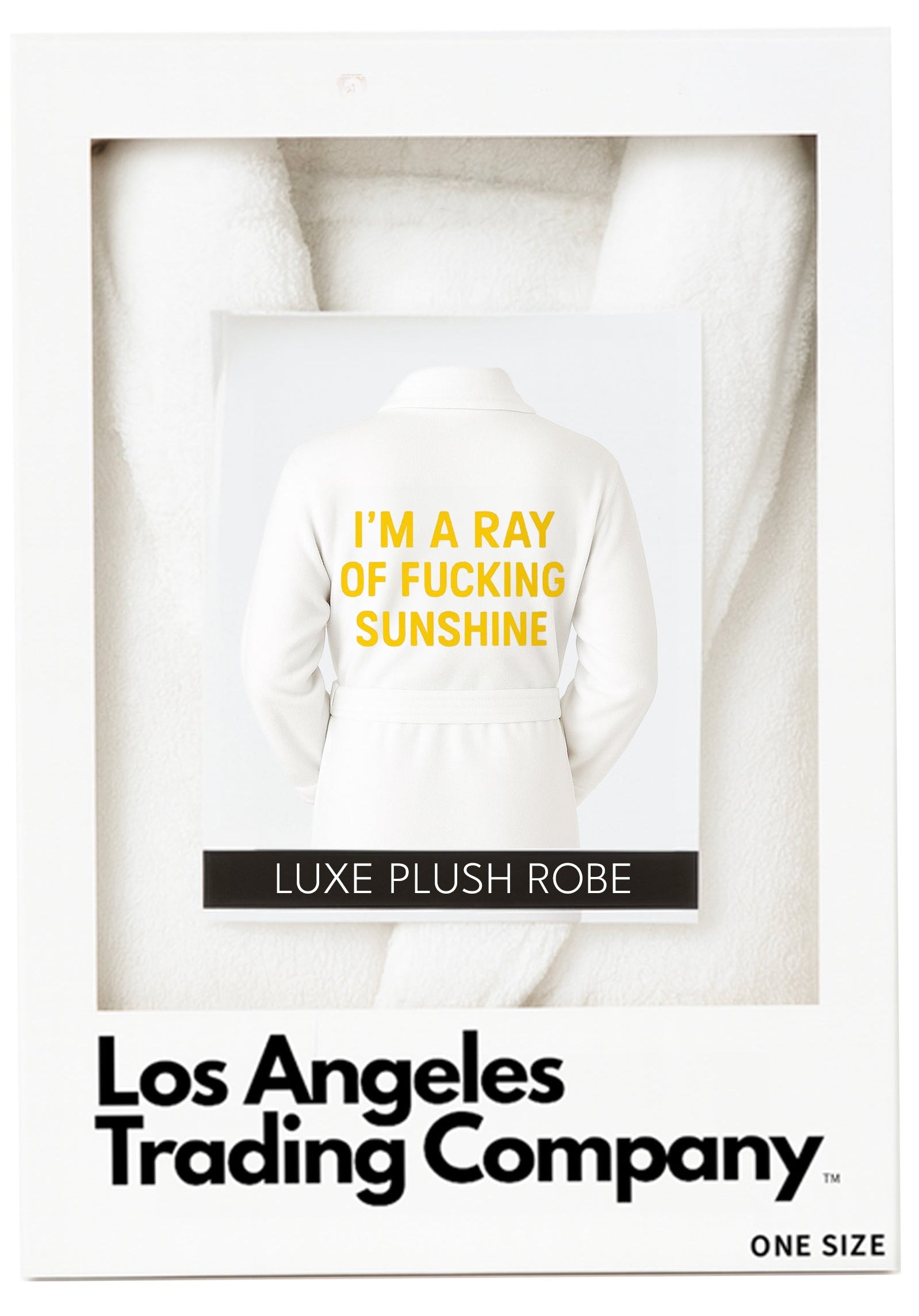 Luxe Plush Robe - Ray Of F*cking Sunshine