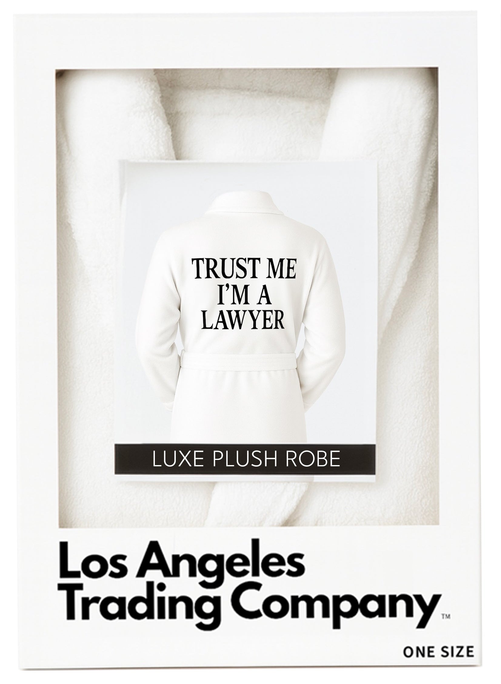 Luxe Plush Robe - Trust Me I'm a Lawyer