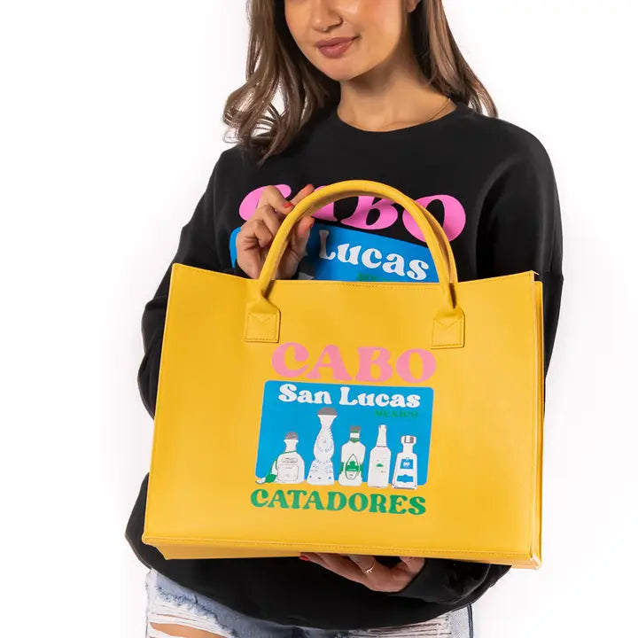 Modern Vegan Tote - Cabo (Lemon Yellow)