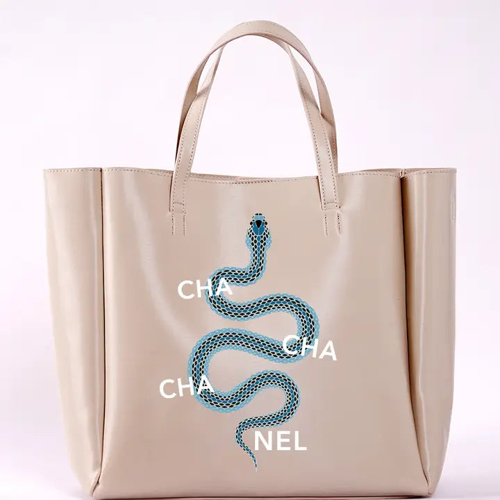 Never Ending Tote - Snake (Cream)