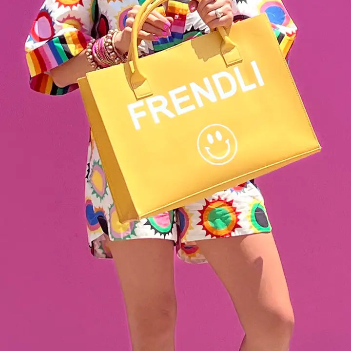 Modern Vegan Tote - Frendli (Yellow)
