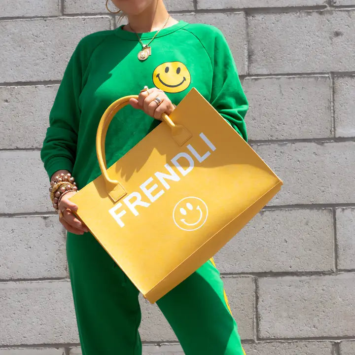 Modern Vegan Tote - Frendli (Yellow)