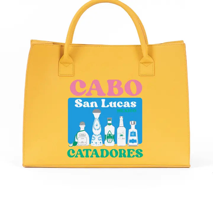 Modern Vegan Tote - Cabo (Lemon Yellow)