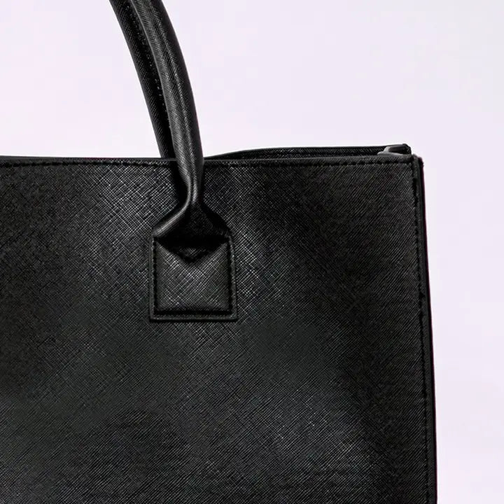 Modern Vegan Tote - Solid (Black)
