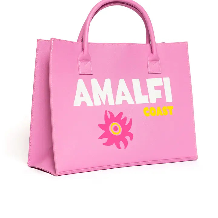 Modern Vegan Tote -  Amalfi Coast (Guava Pink)