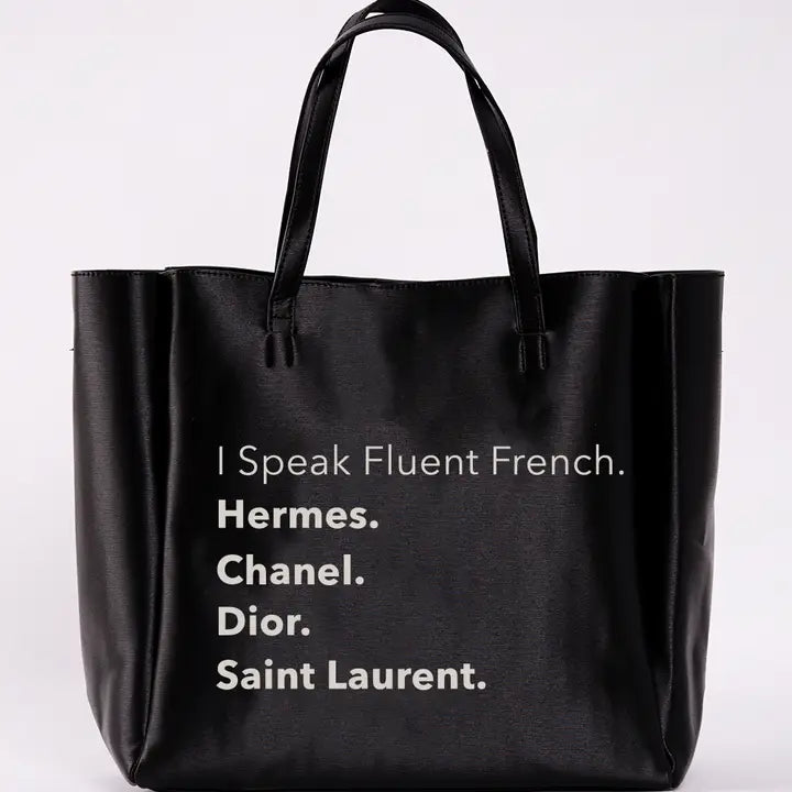 Never Ending Tote - Fluent French (Black)