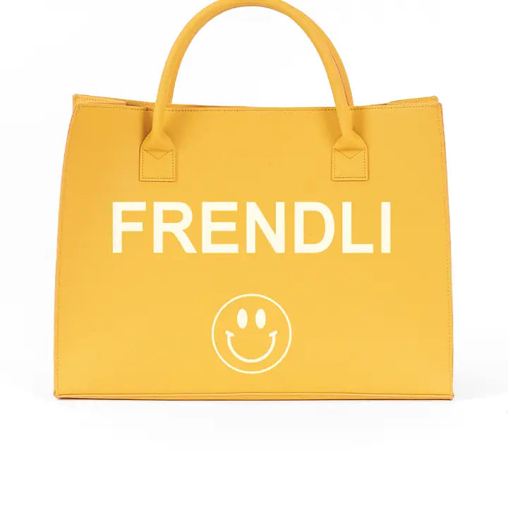 Modern Vegan Tote - Frendli (Yellow)