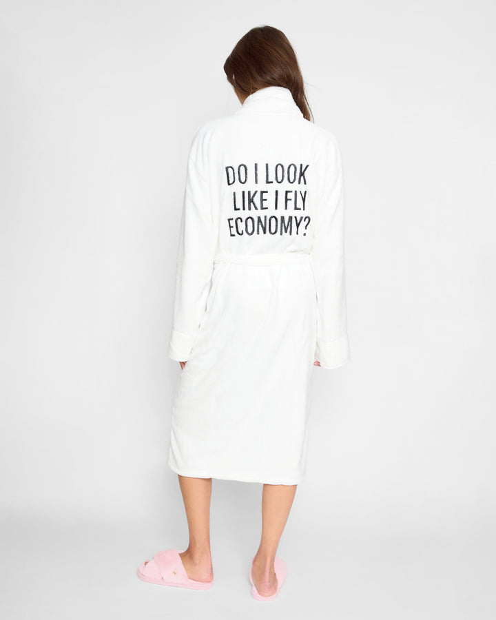 Plush Robe - Do I Look Like I Fly Economy?
