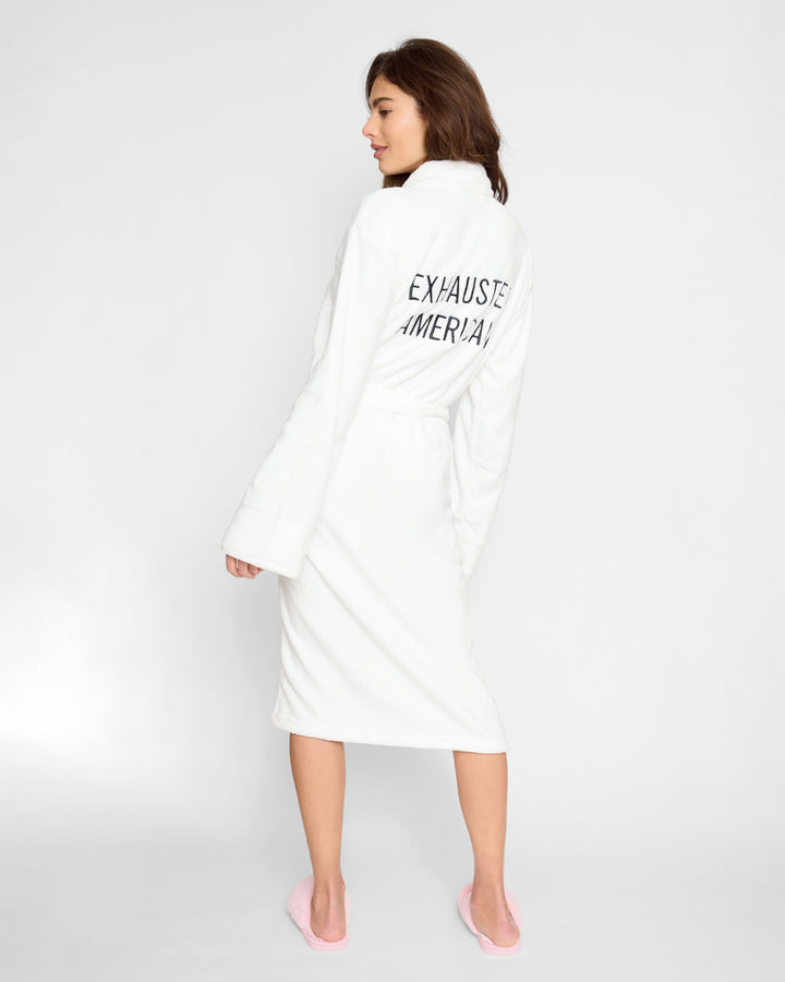 Plush Robe - Exhausted American