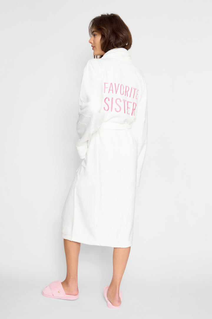 Plush Robe - Favorite Sister